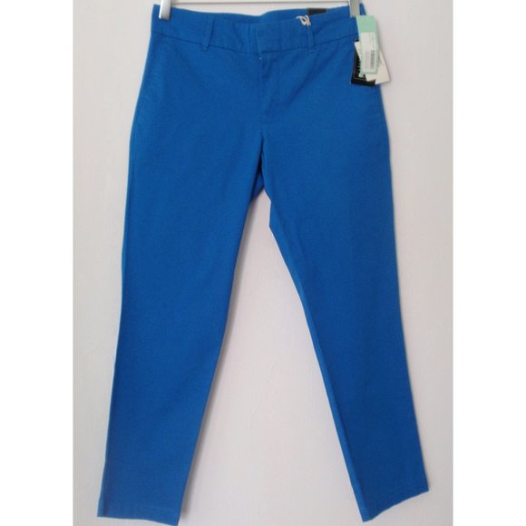 KUT FROM THE KLOTH AZURE BLUE CROPPED ANKLE TROUSER 0 NWT - Picture 1 of 7